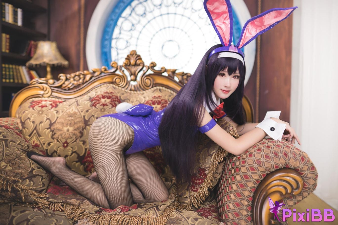 Cosplayer Mimi Hanyu Kasumigaoka Shiha bunny girl PixiBB.COM 003