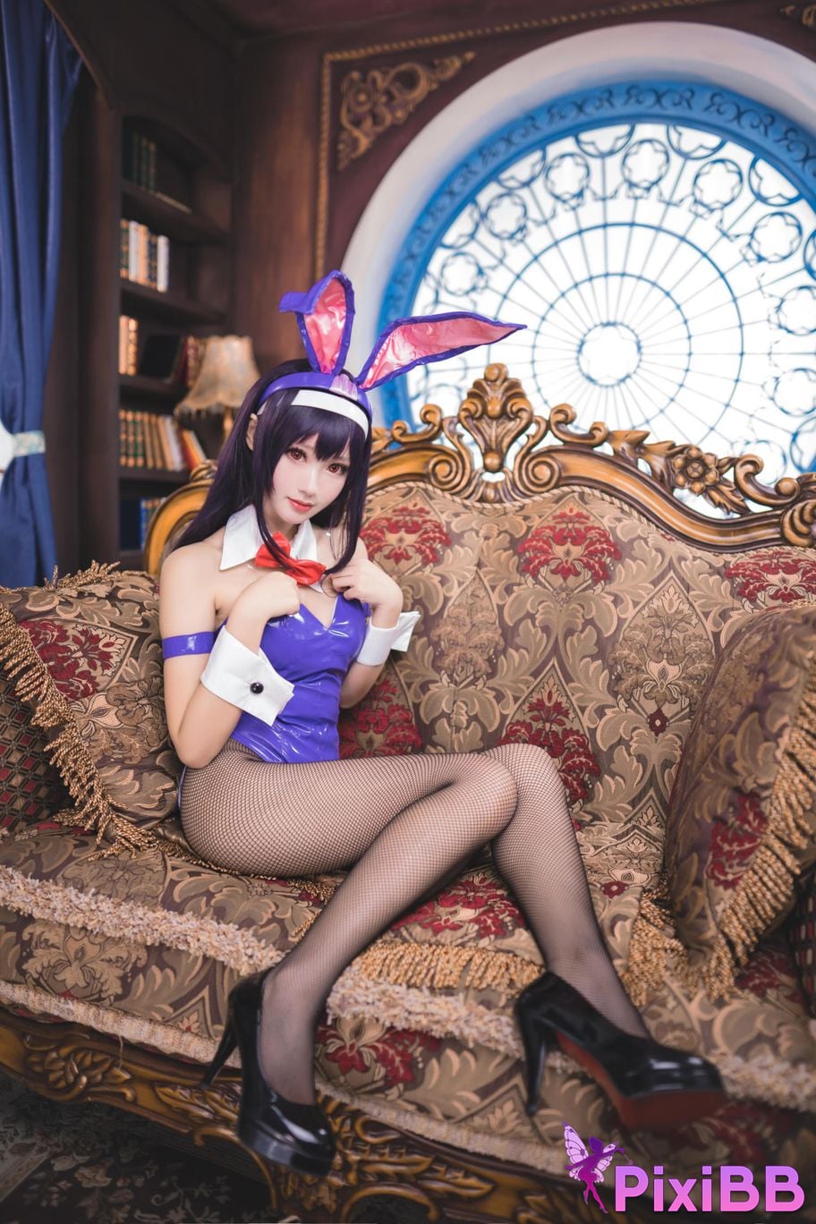 Cosplayer Mimi Hanyu Kasumigaoka Shiha bunny girl PixiBB.COM 005