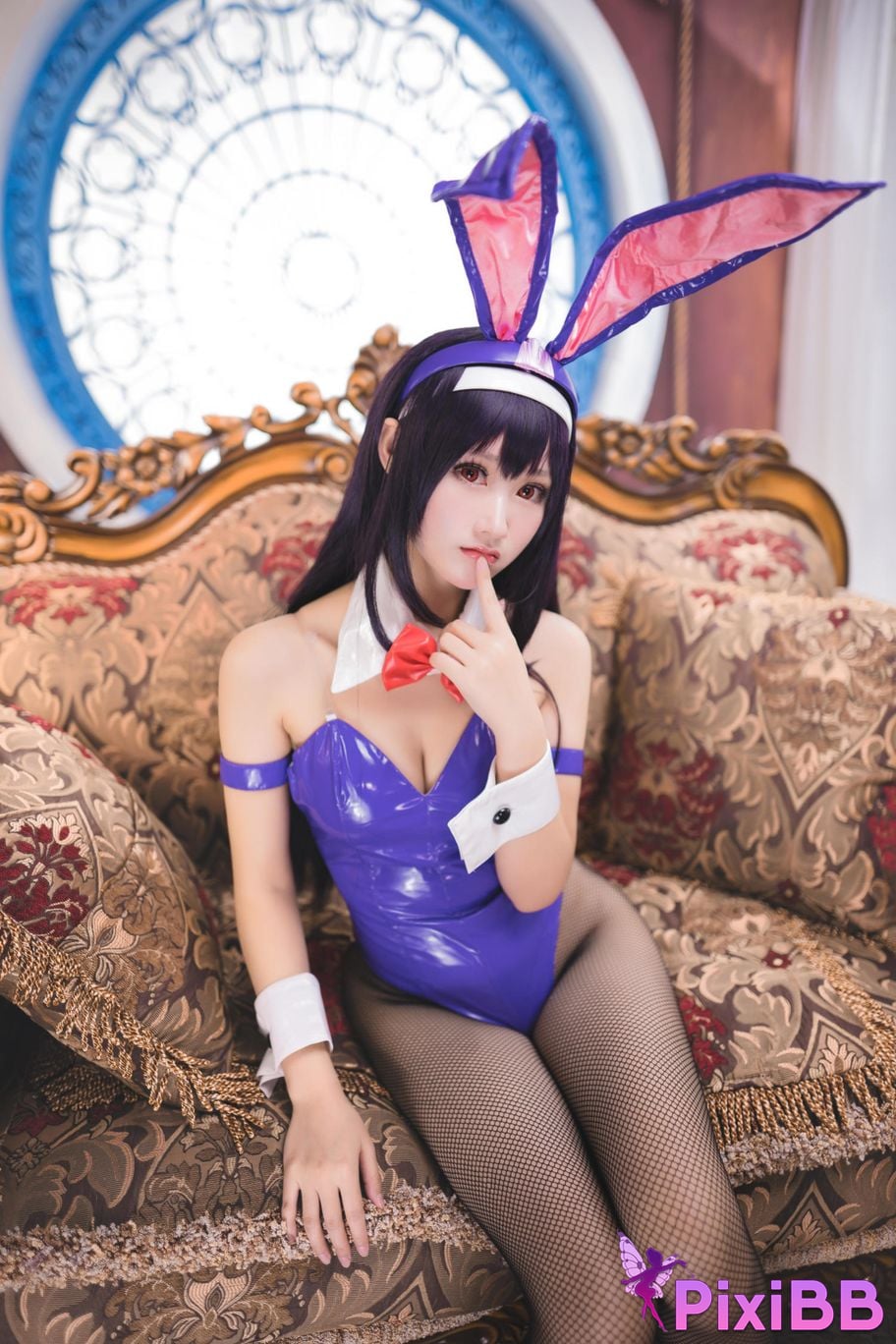 Cosplayer Mimi Hanyu Kasumigaoka Shiha bunny girl PixiBB.COM 006