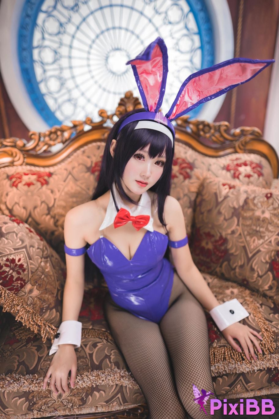 Cosplayer Mimi Hanyu Kasumigaoka Shiha bunny girl PixiBB.COM 007