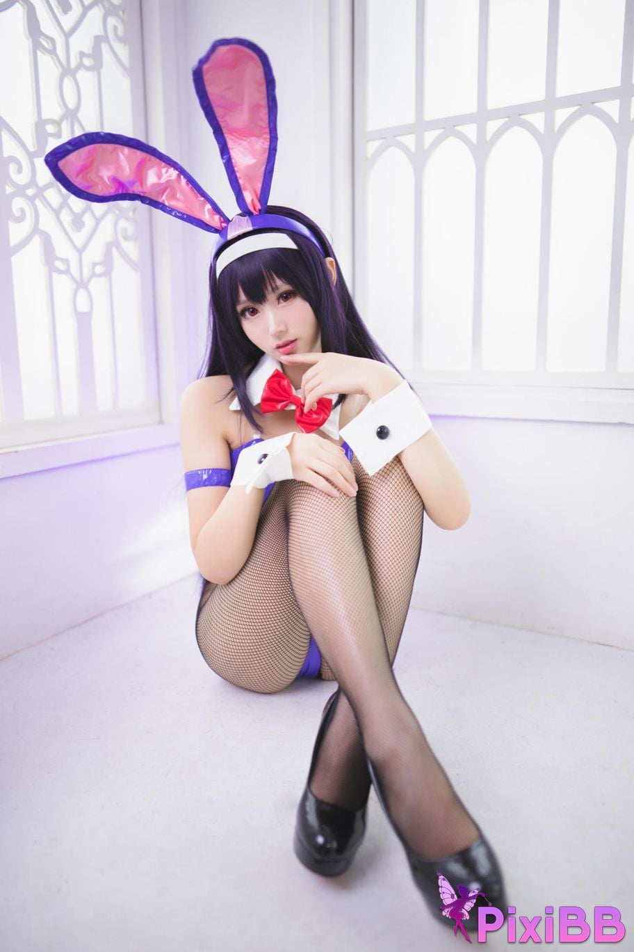 Cosplayer Mimi Hanyu Kasumigaoka Shiha bunny girl PixiBB.COM 030