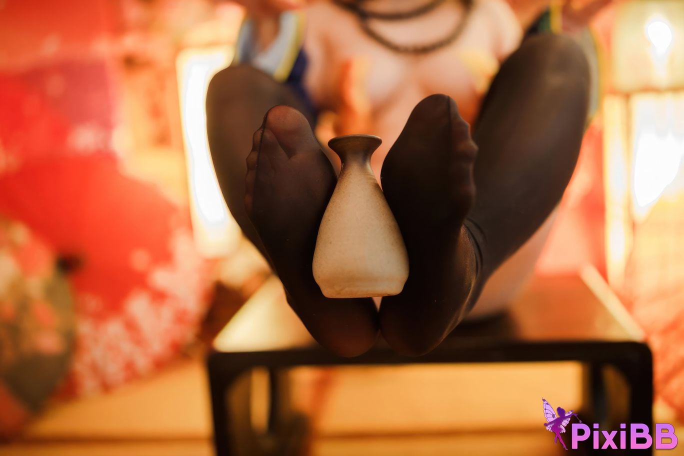 Cosplayer walnut cat Kurumineko One hundred thousand precious volts shrine maiden zombie PixiBB.COM 033