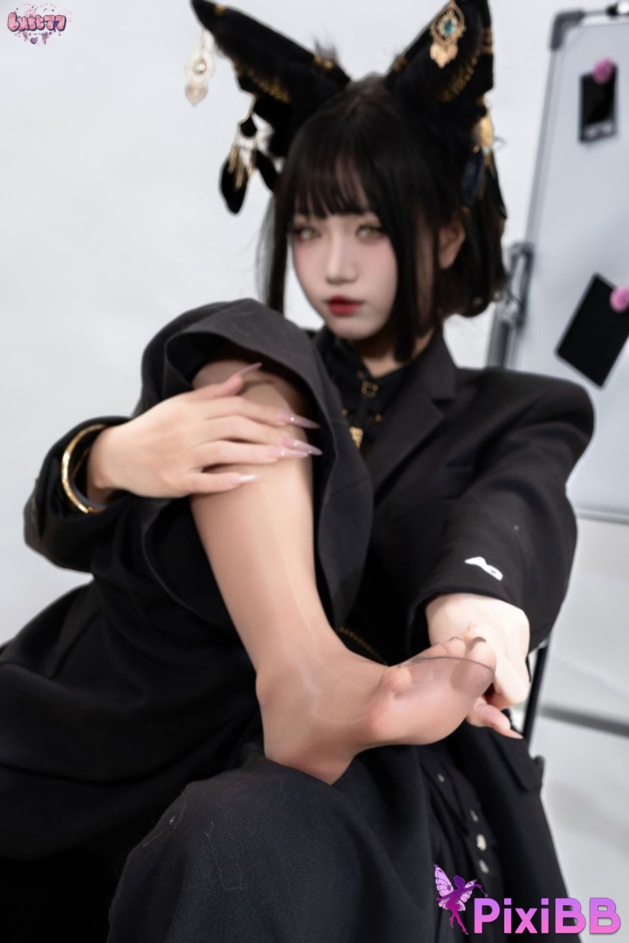 Cosplayer Qiqi be good black Anubis PixiBB.COM 013