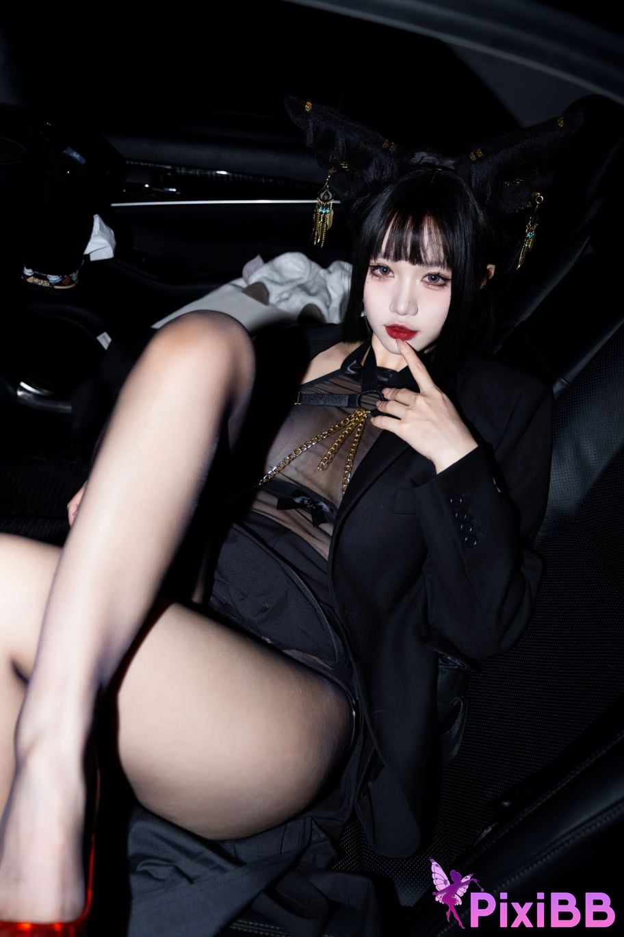 Cosplayer Qiqi be good black Anubis PixiBB.COM 074