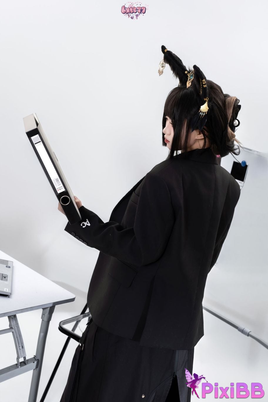 Cosplayer Qiqi be good black Anubis PixiBB.COM 079
