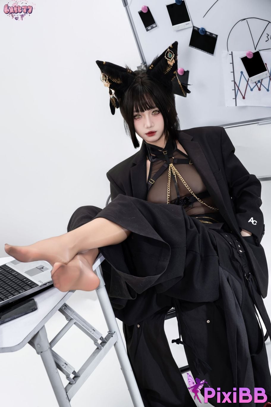 Cosplayer Qiqi be good black Anubis PixiBB.COM 103