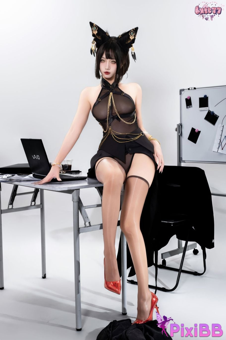 Cosplayer Qiqi be good black Anubis PixiBB.COM 106