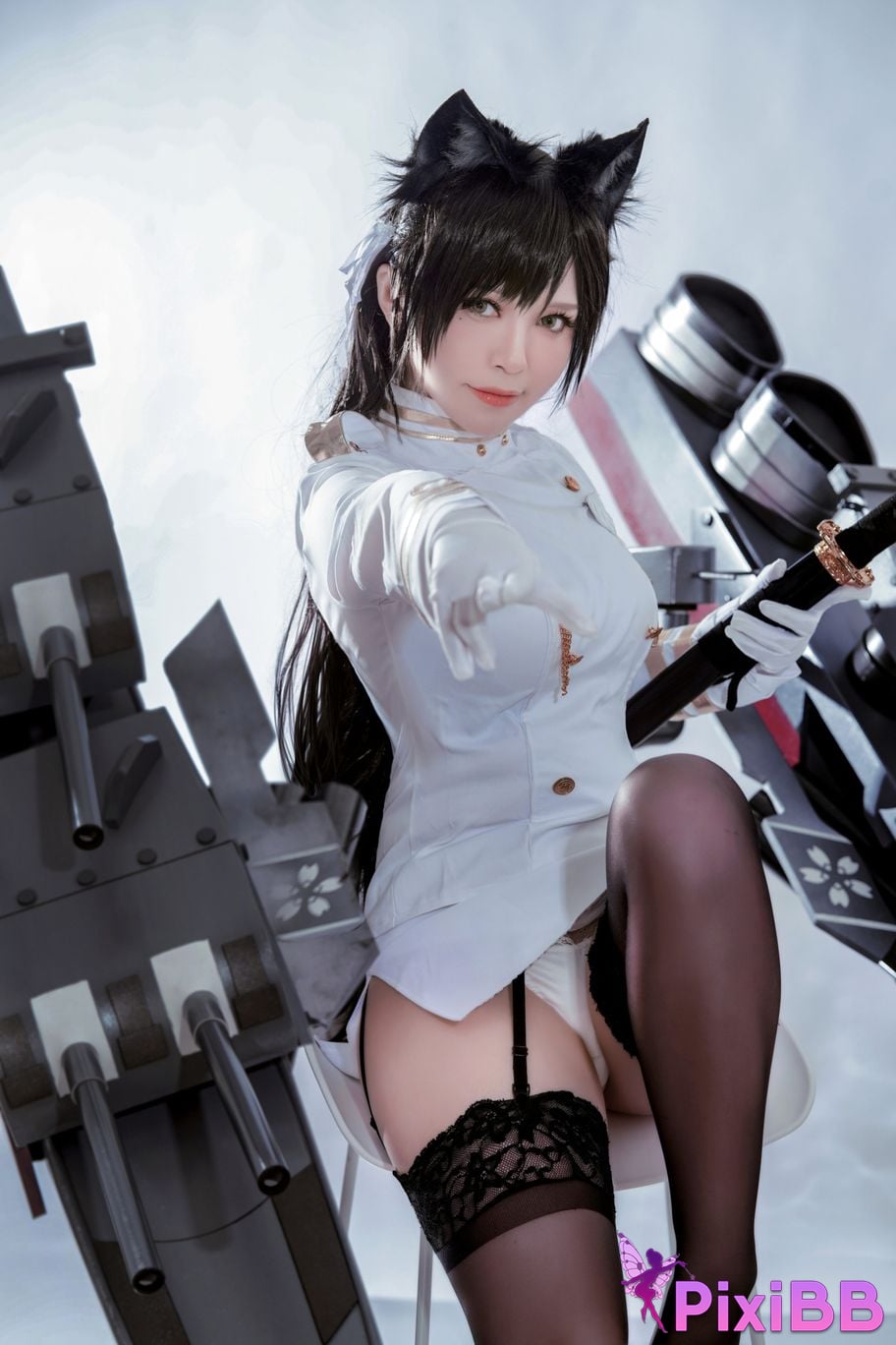 Cosplayer Half half son Atago PixiBB.COM 001