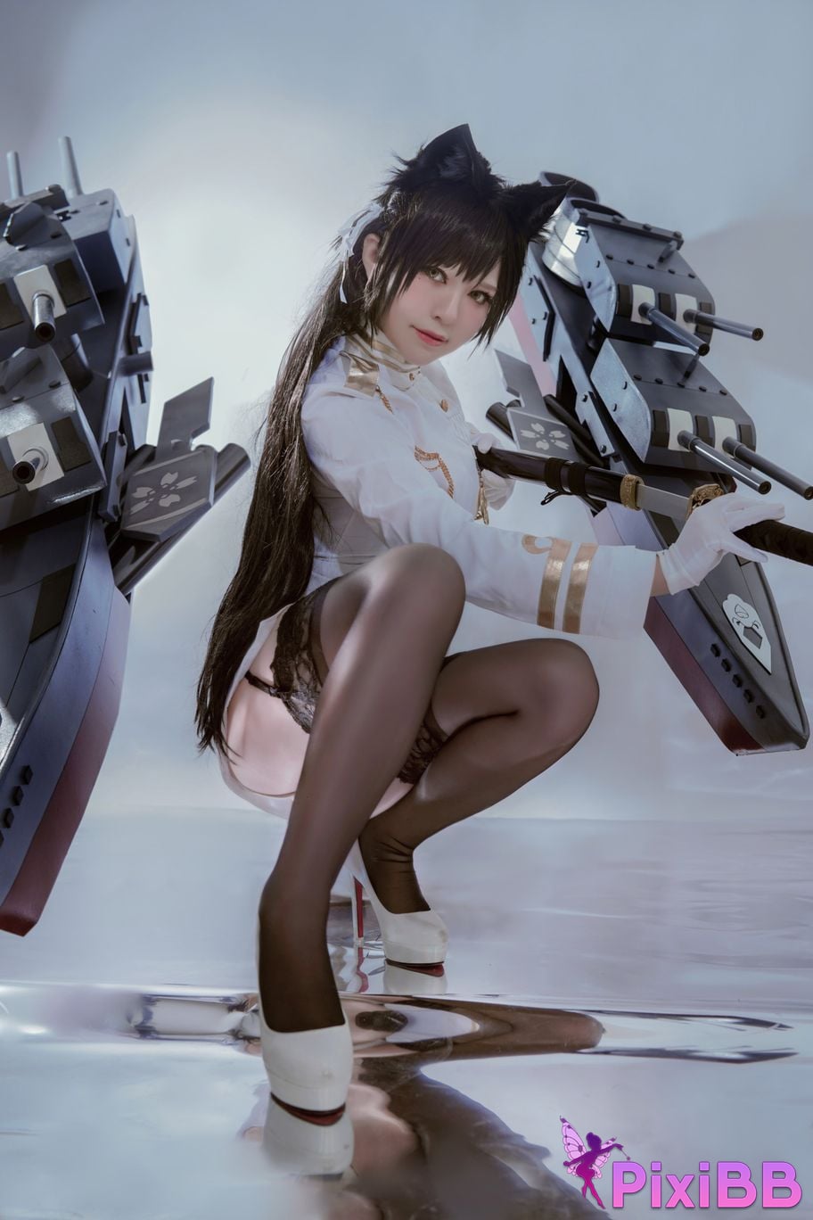 Cosplayer Half half son Atago PixiBB.COM 003