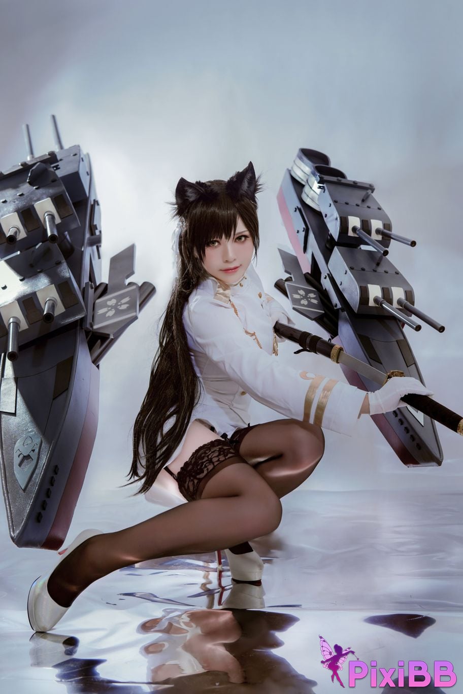 Cosplayer Half half son Atago PixiBB.COM 004