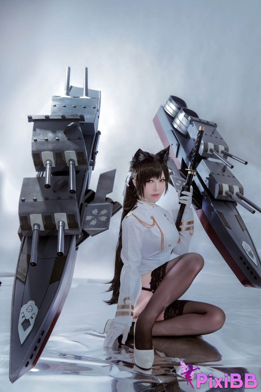 Cosplayer Half half son Atago PixiBB.COM 009