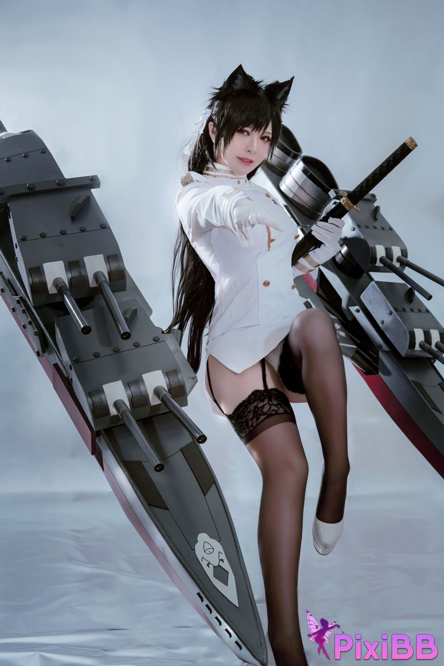 Cosplayer Half half son Atago PixiBB.COM 012