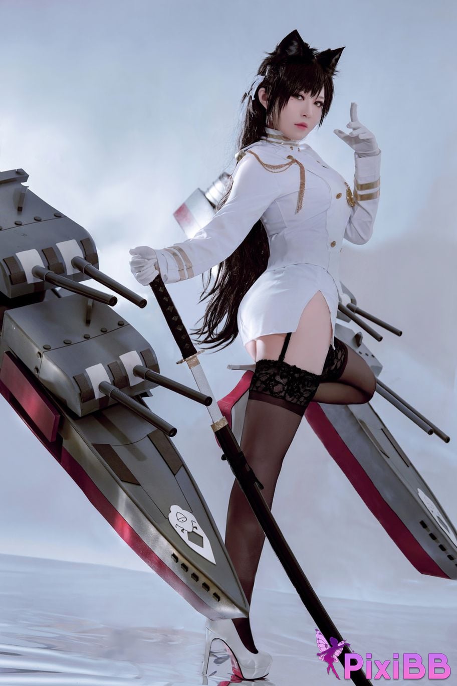 Cosplayer Half half son Atago PixiBB.COM 021