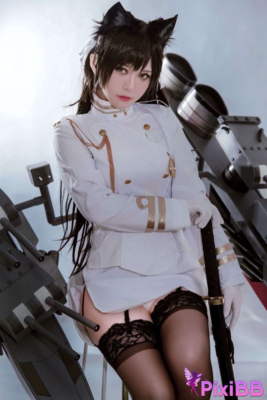 Cosplayer Half half son Atago PixiBB.COM 022