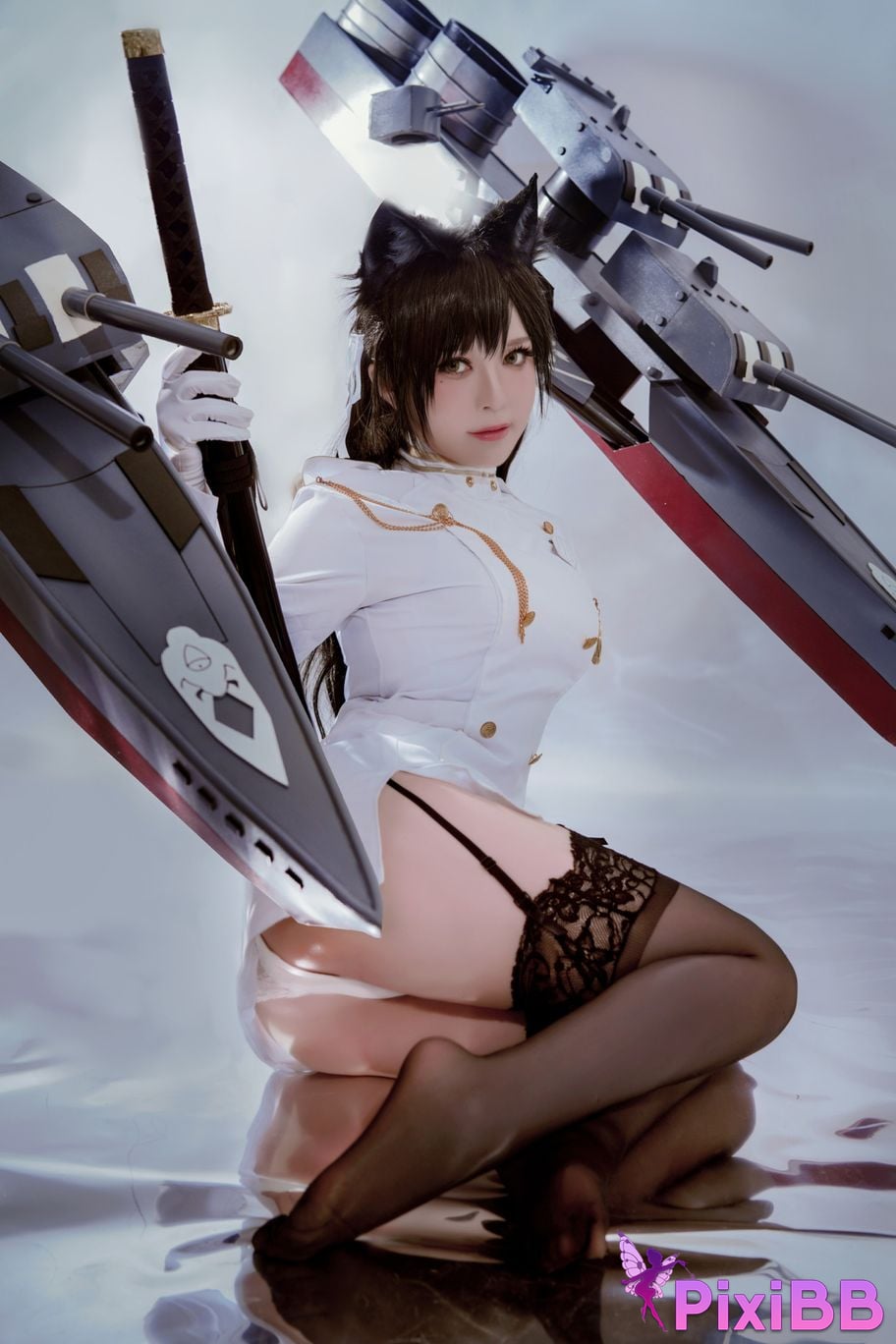 Cosplayer Half half son Atago PixiBB.COM 023