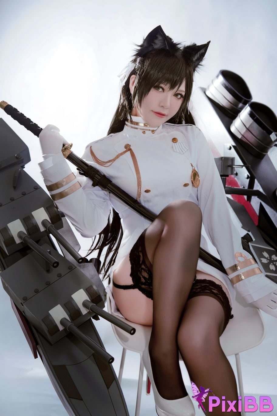 Cosplayer Half half son Atago PixiBB.COM 024