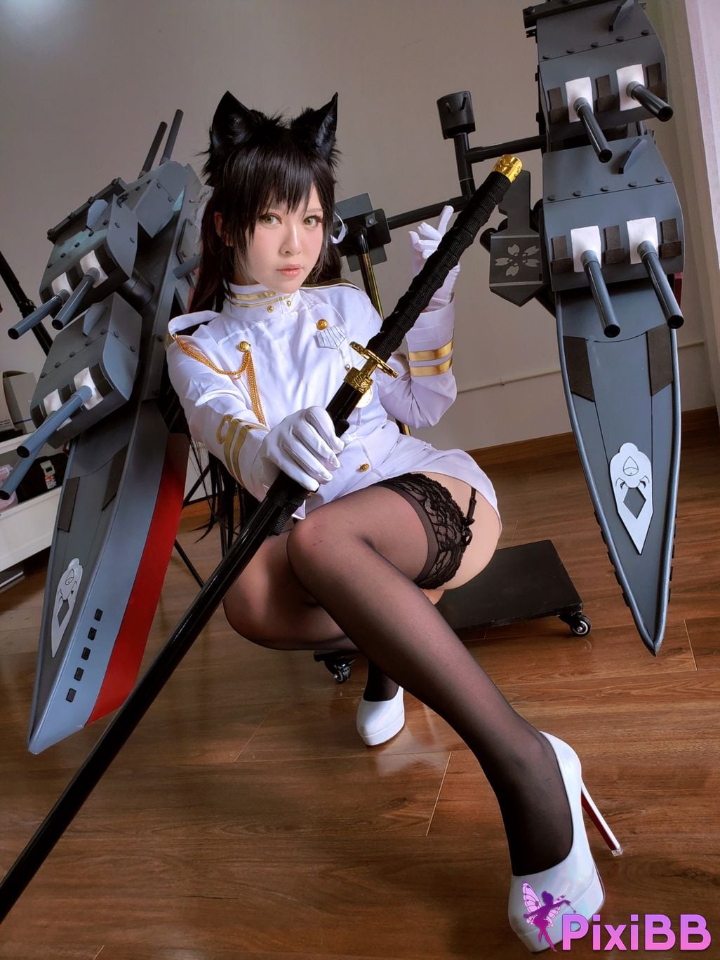 Cosplayer Half half son Atago PixiBB.COM 032