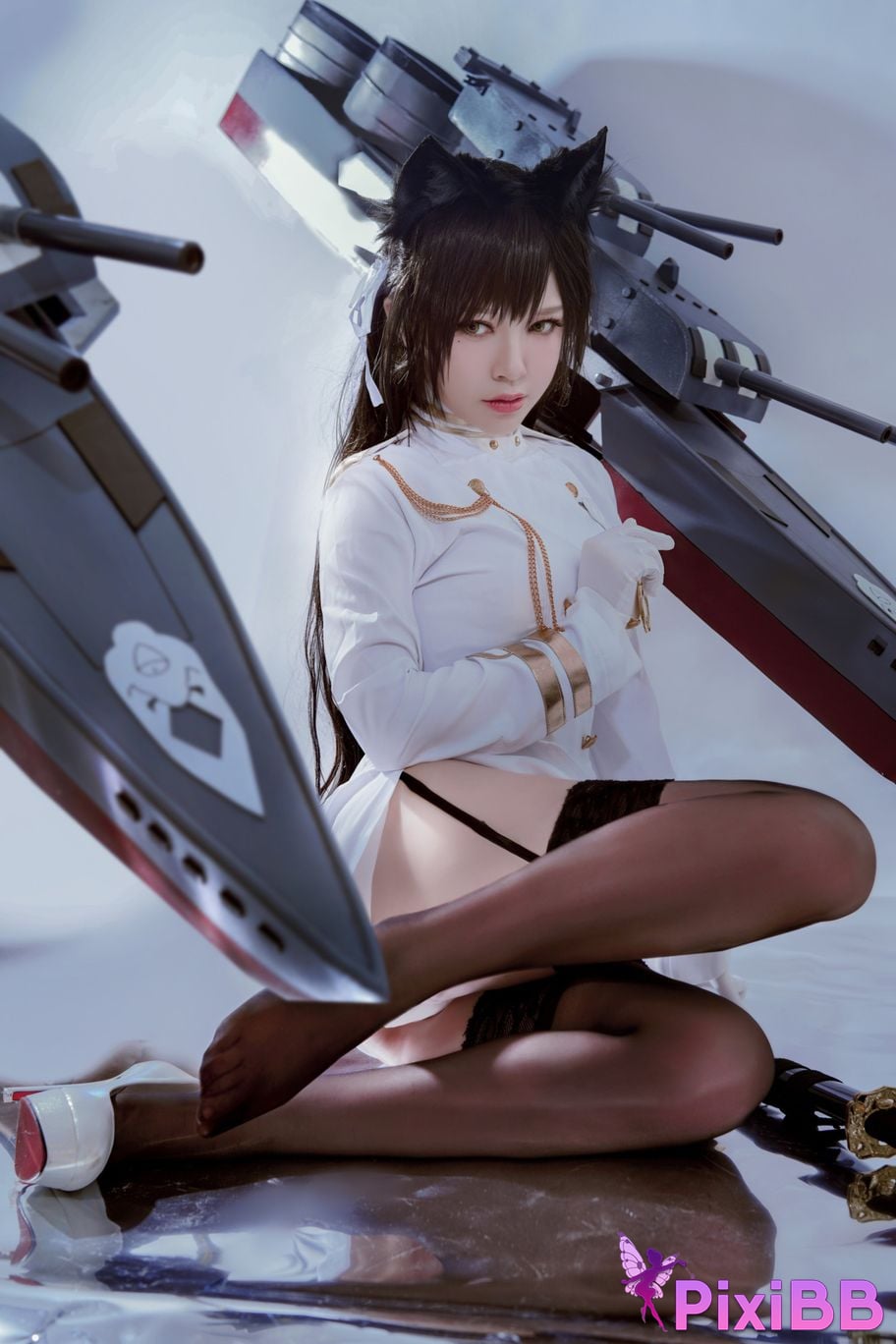 Cosplayer Half half son Atago PixiBB.COM 041