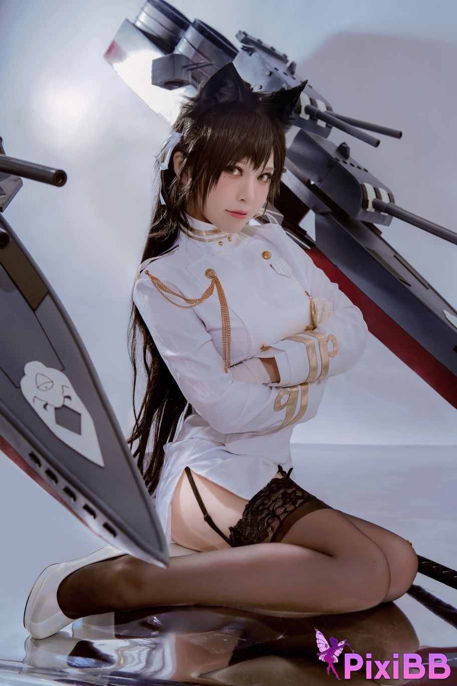 Cosplayer Half half son Atago PixiBB.COM 043