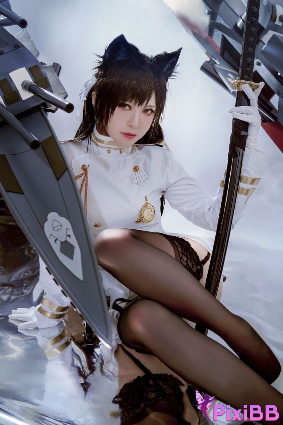 Cosplayer Half half son Atago PixiBB.COM 044