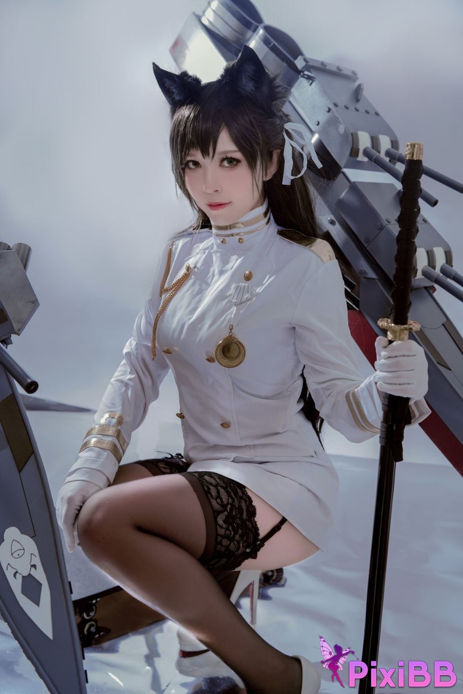 Cosplayer Half half son Atago PixiBB.COM 045