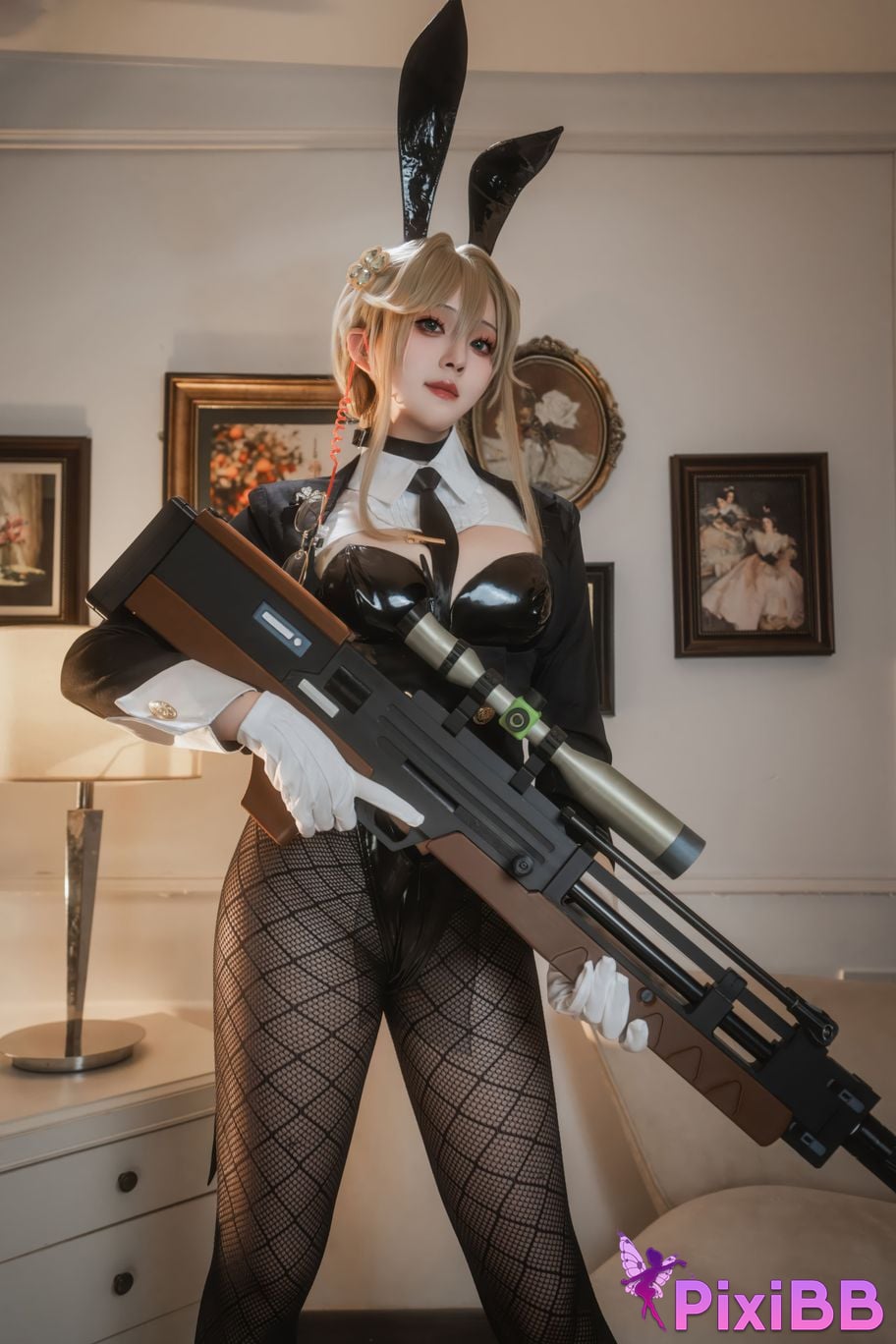 Cosplayer Natsuko Xia Xiazi NIKKE charity Agent Bunny PixiBB.COM 002
