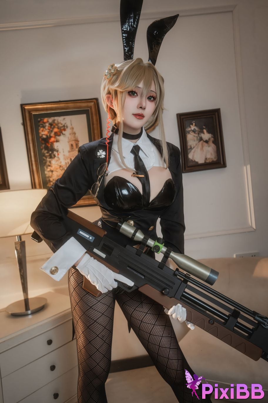 Cosplayer Natsuko Xia Xiazi NIKKE charity Agent Bunny PixiBB.COM 003