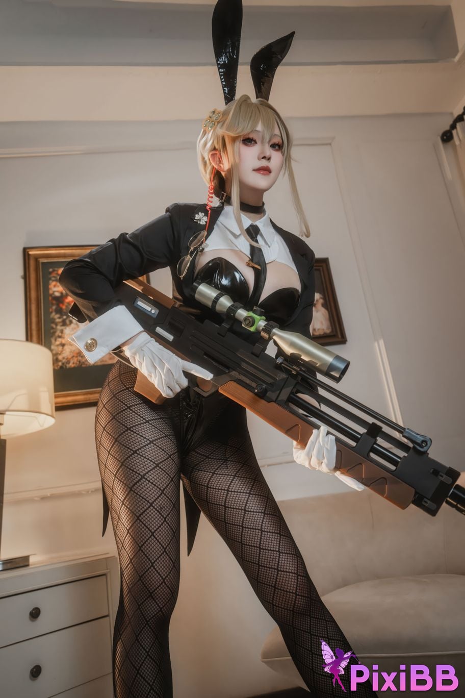 Cosplayer Natsuko Xia Xiazi NIKKE charity Agent Bunny PixiBB.COM 005