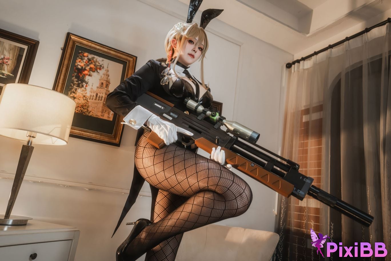 Cosplayer Natsuko Xia Xiazi NIKKE charity Agent Bunny PixiBB.COM 006