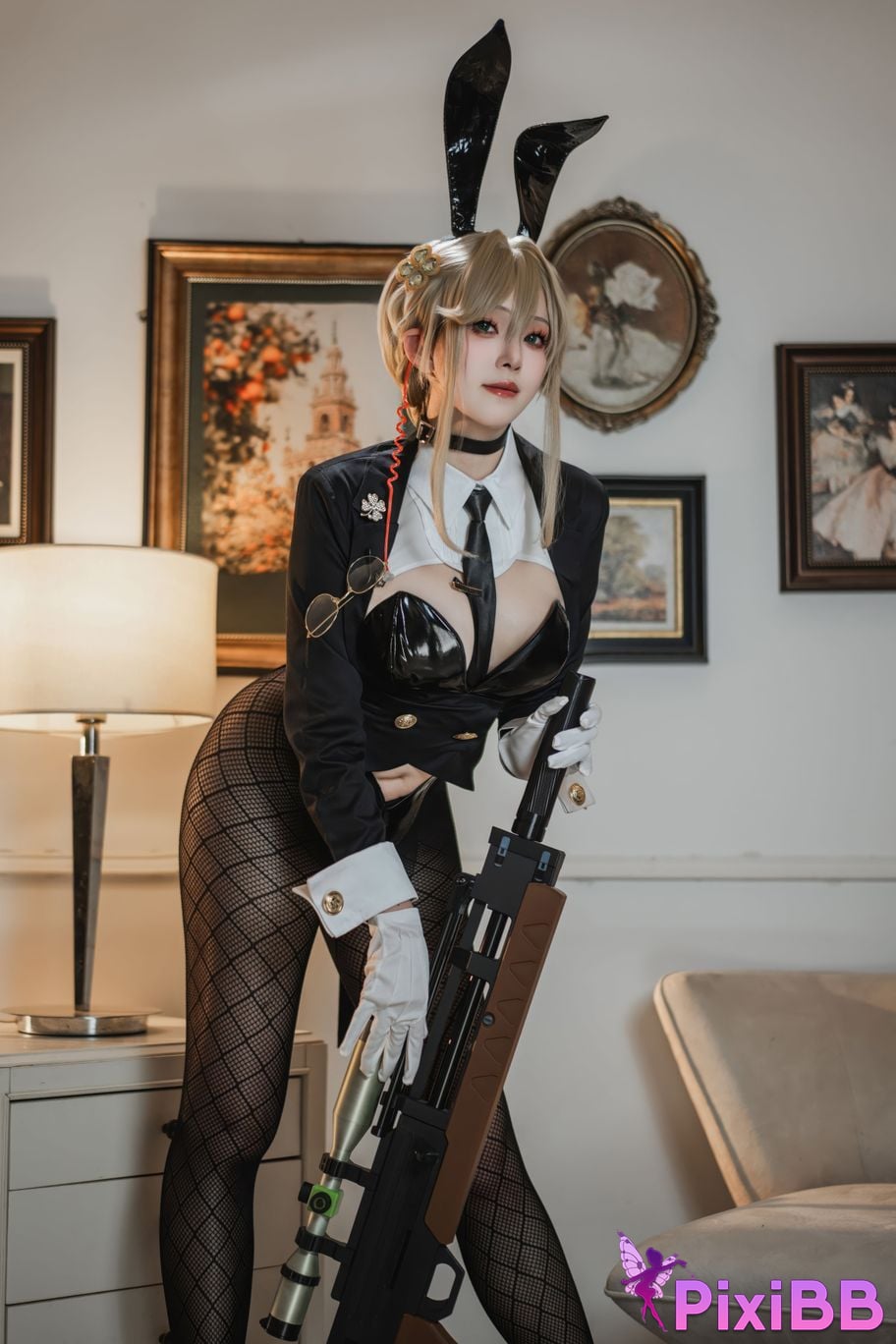 Cosplayer Natsuko Xia Xiazi NIKKE charity Agent Bunny PixiBB.COM 011