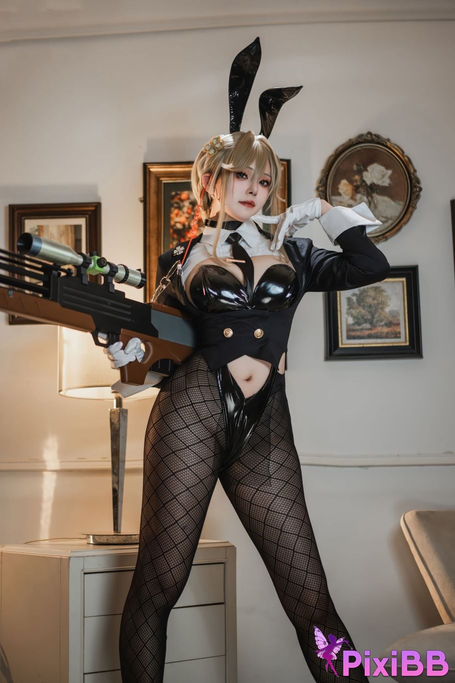 Cosplayer Natsuko Xia Xiazi NIKKE charity Agent Bunny PixiBB.COM 012