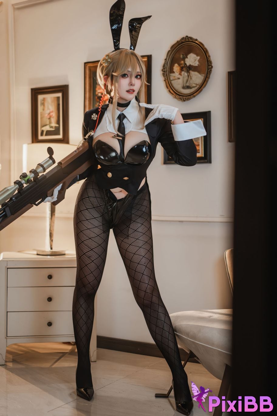 Cosplayer Natsuko Xia Xiazi NIKKE charity Agent Bunny PixiBB.COM 014