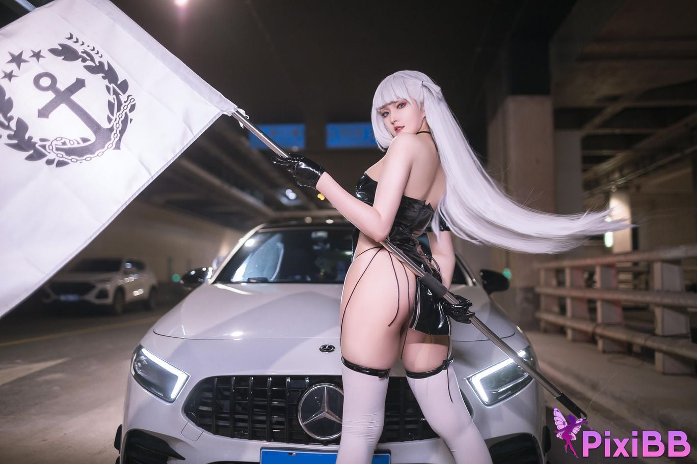 Cosplayer Natsuko Xia Xiazi azur lane Shokaku racing suit PixiBB.COM 005