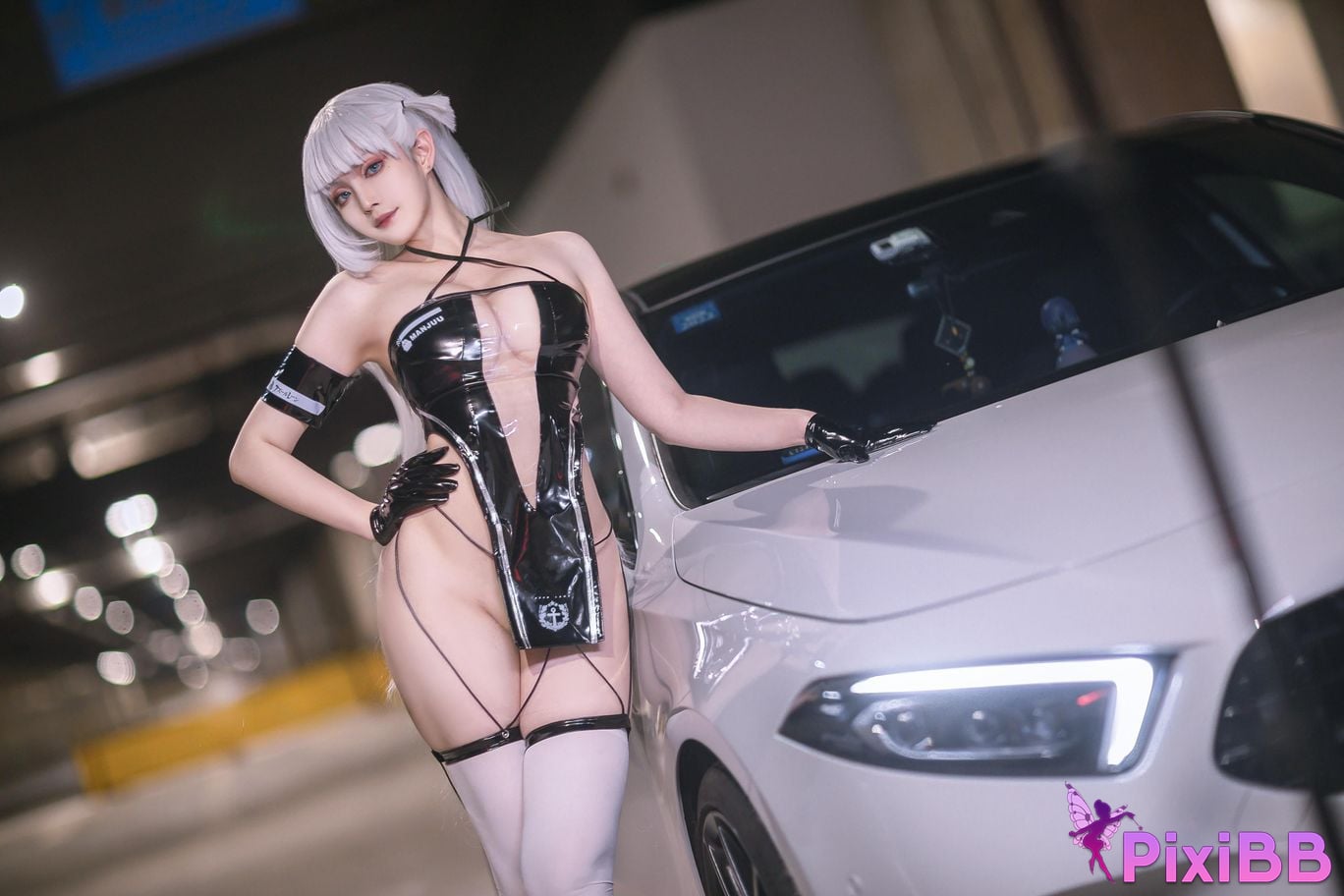 Cosplayer Natsuko Xia Xiazi azur lane Shokaku racing suit PixiBB.COM 016
