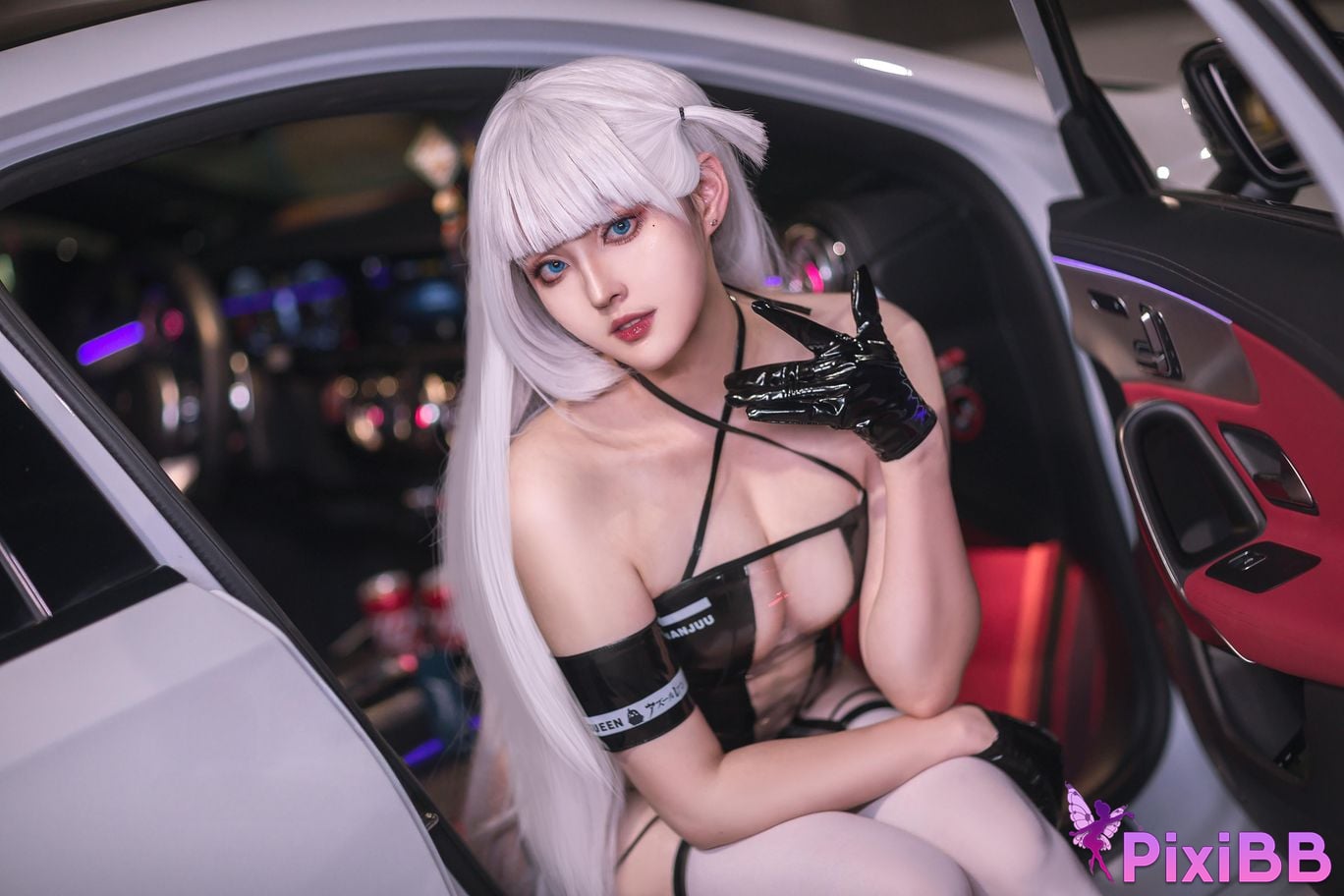 Cosplayer Natsuko Xia Xiazi azur lane Shokaku racing suit PixiBB.COM 020
