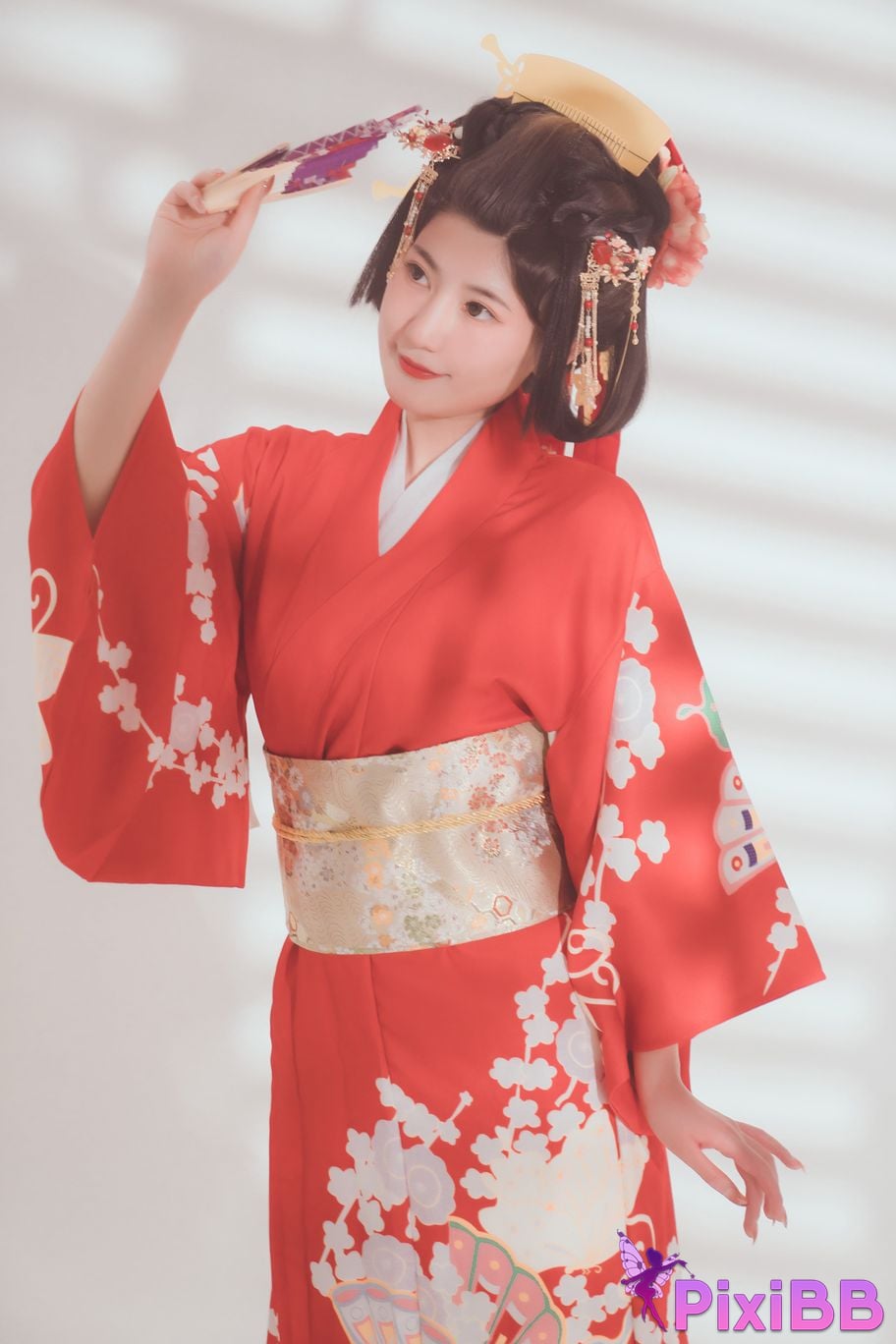 Cosplayer Xinglan is Lanlan and her name Lanmei. kimono rope bondage PixiBB.COM 034