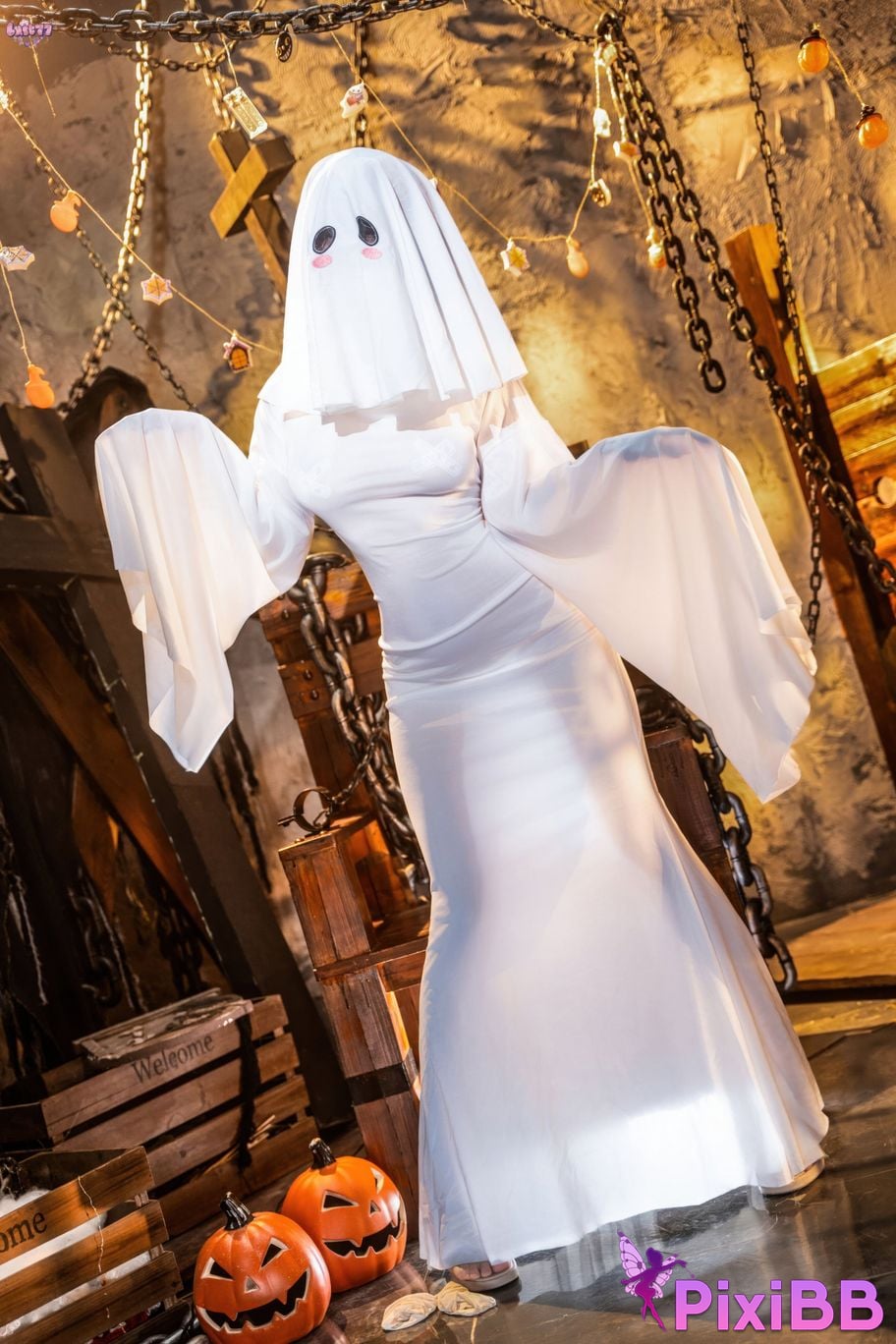 Cosplayer Qiqi be good ghost girl PixiBB.COM 053