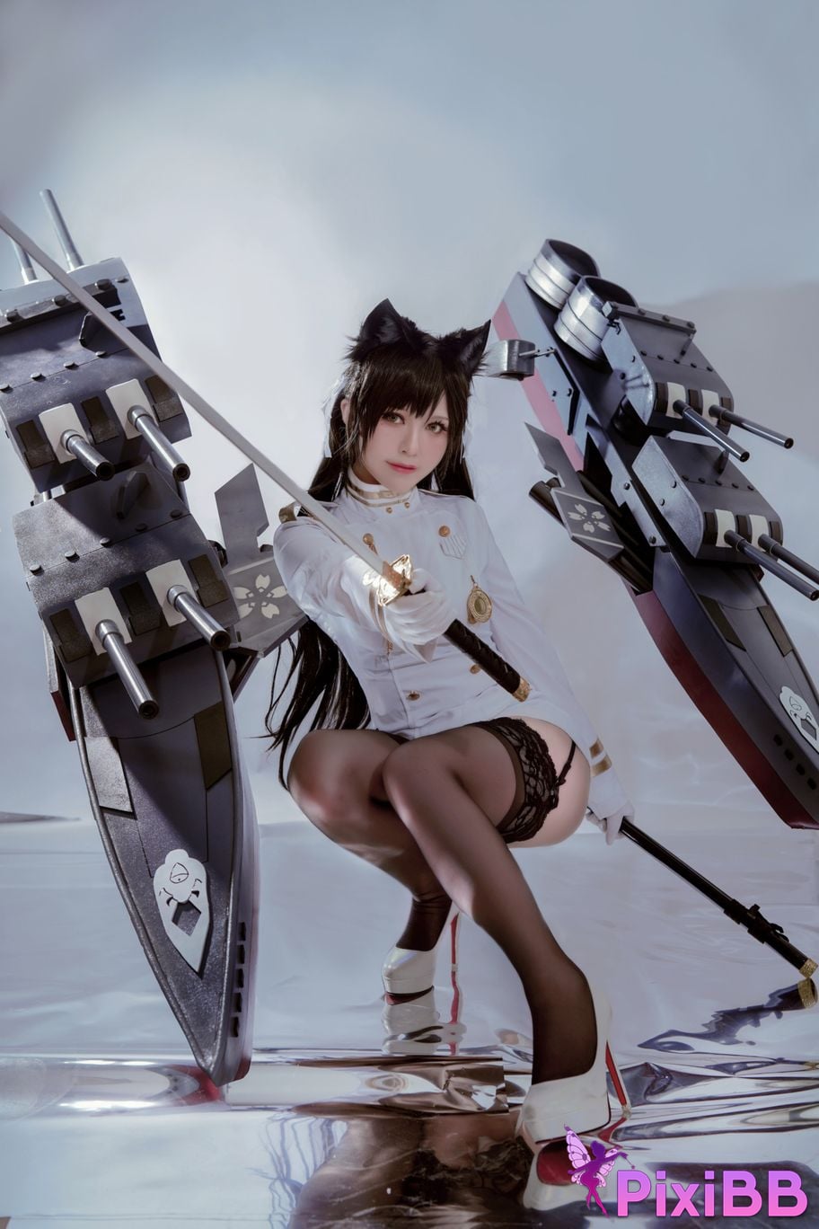 Cosplayer Half half son Atago PixiBB.COM 005