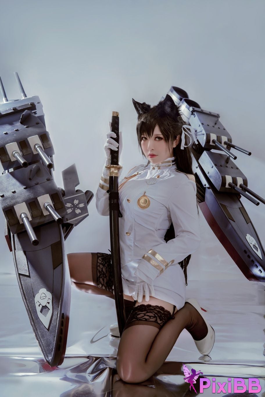 Cosplayer Half half son Atago PixiBB.COM 006