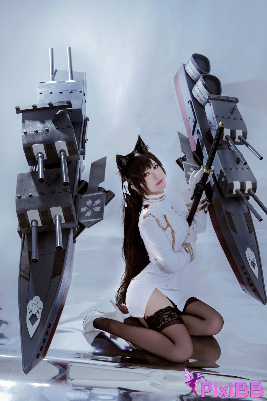 Cosplayer Half half son Atago PixiBB.COM 010