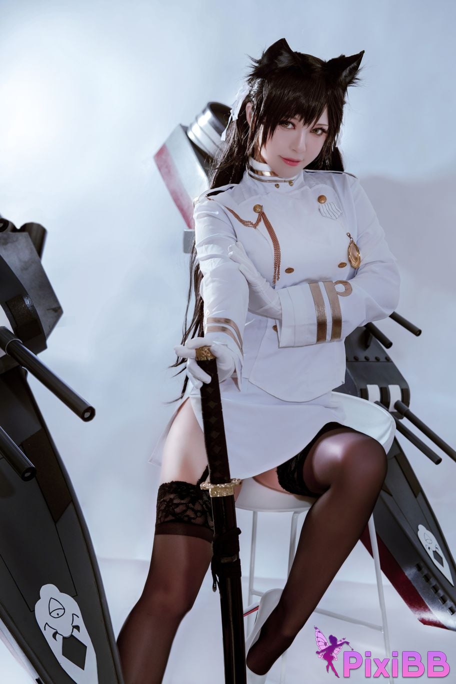 Cosplayer Half half son Atago PixiBB.COM 013