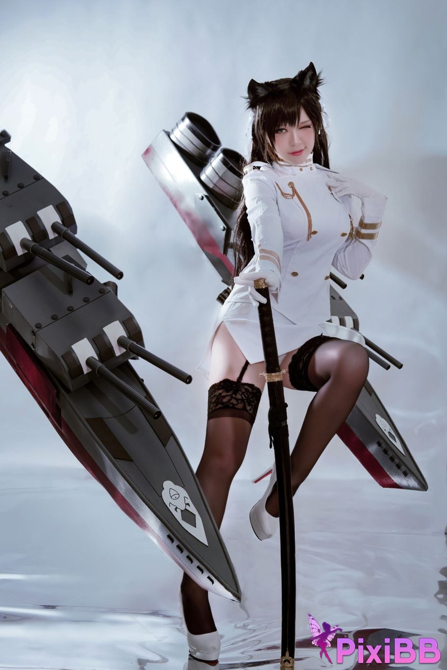 Cosplayer Half half son Atago PixiBB.COM 014