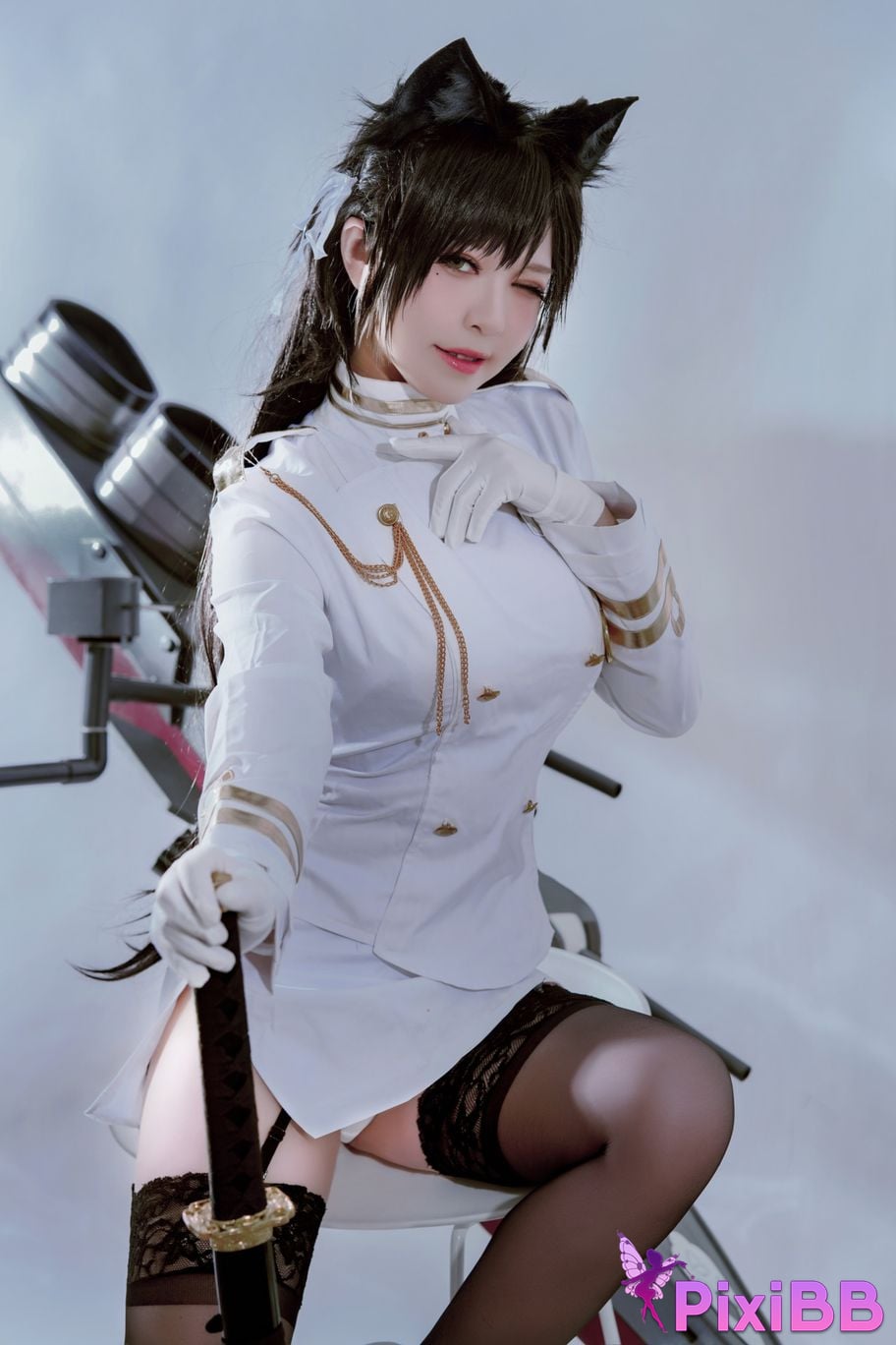 Cosplayer Half half son Atago PixiBB.COM 015