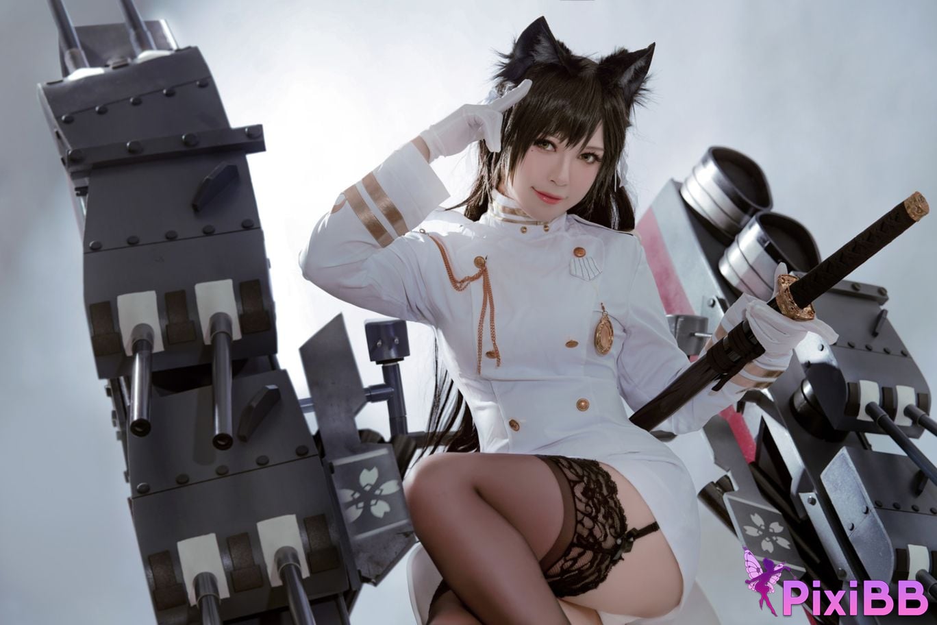 Cosplayer Half half son Atago PixiBB.COM 025