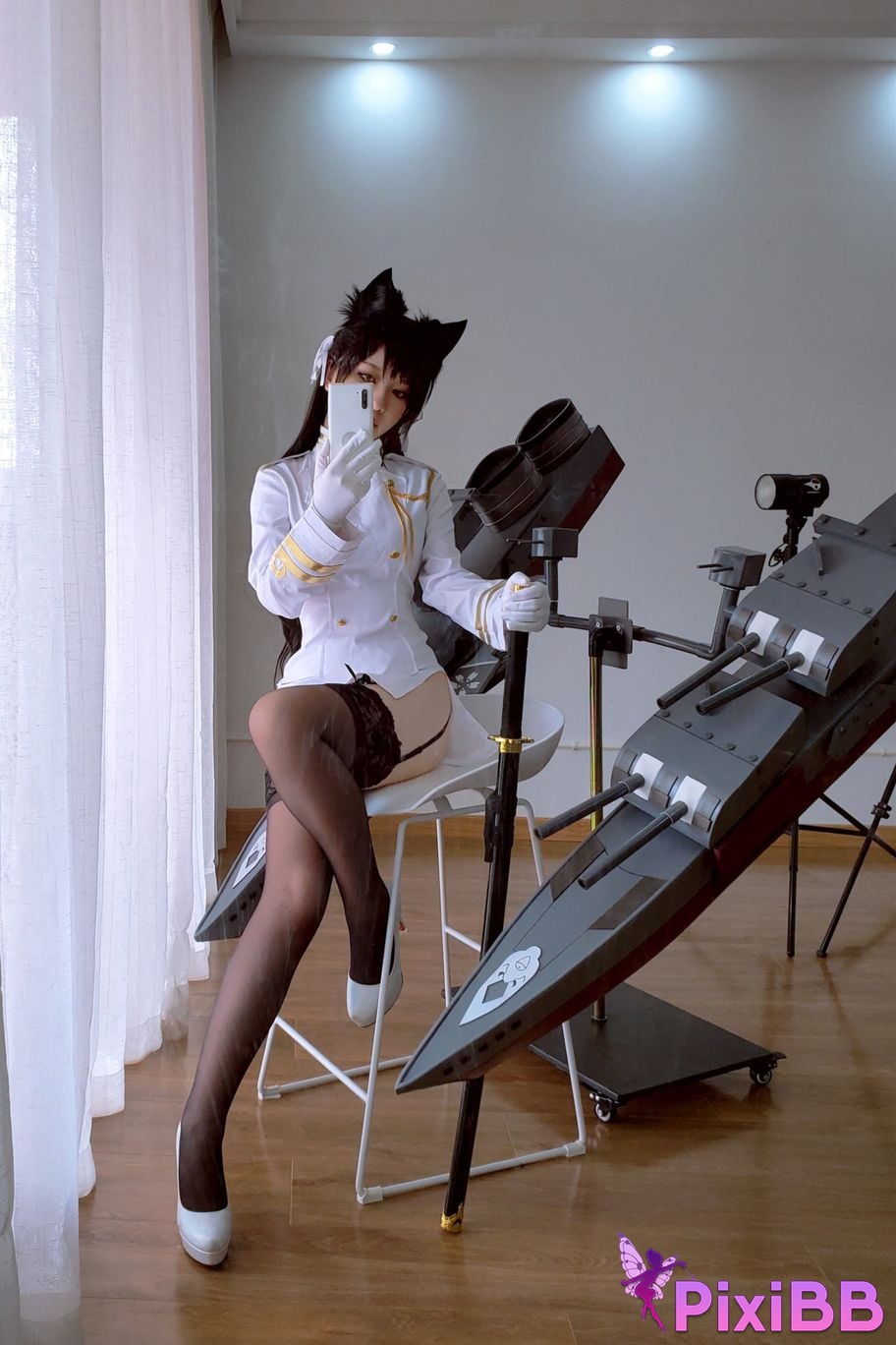 Cosplayer Half half son Atago PixiBB.COM 035