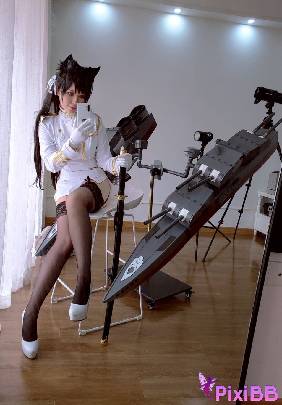 Cosplayer Half half son Atago PixiBB.COM 037