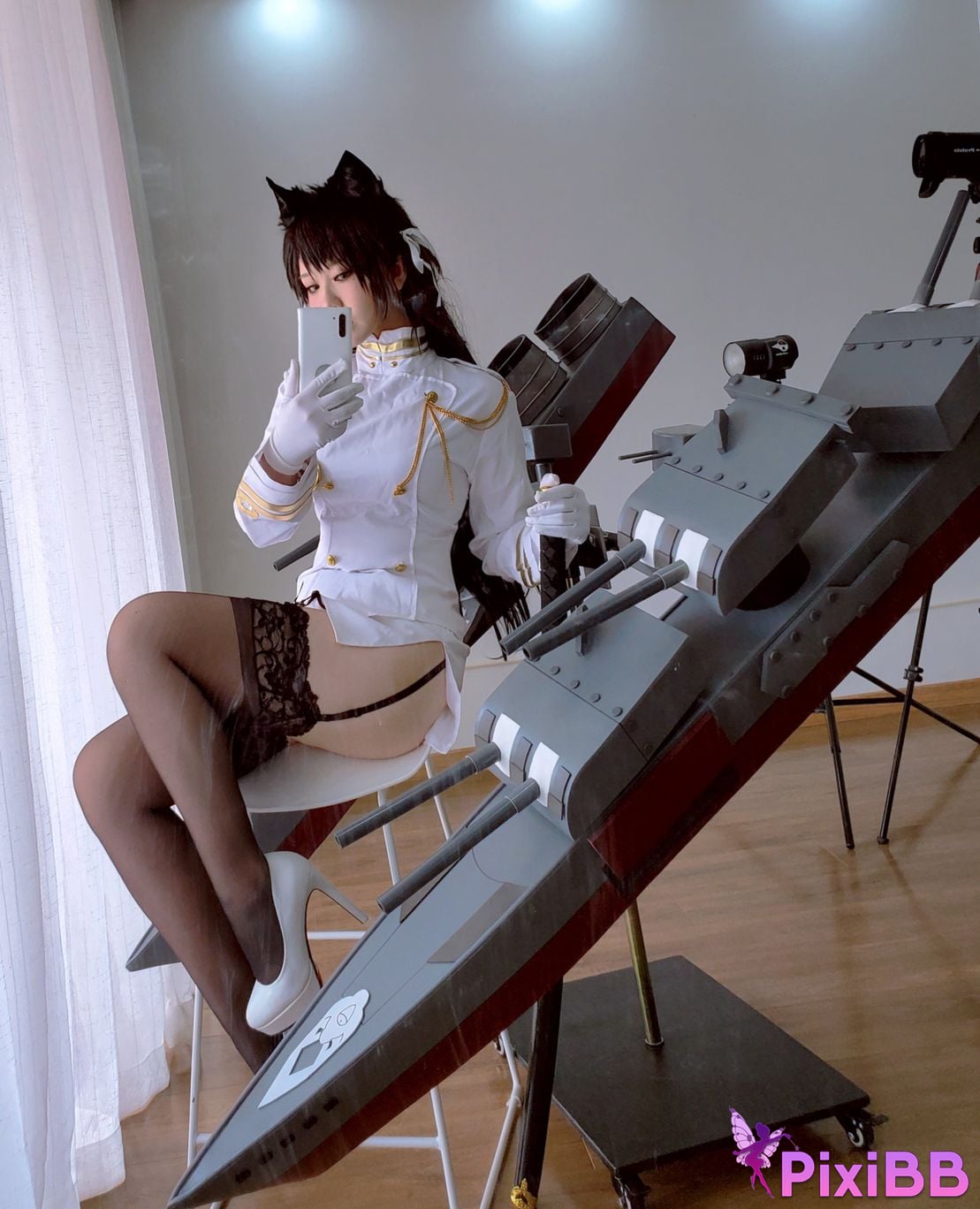 Cosplayer Half half son Atago PixiBB.COM 039