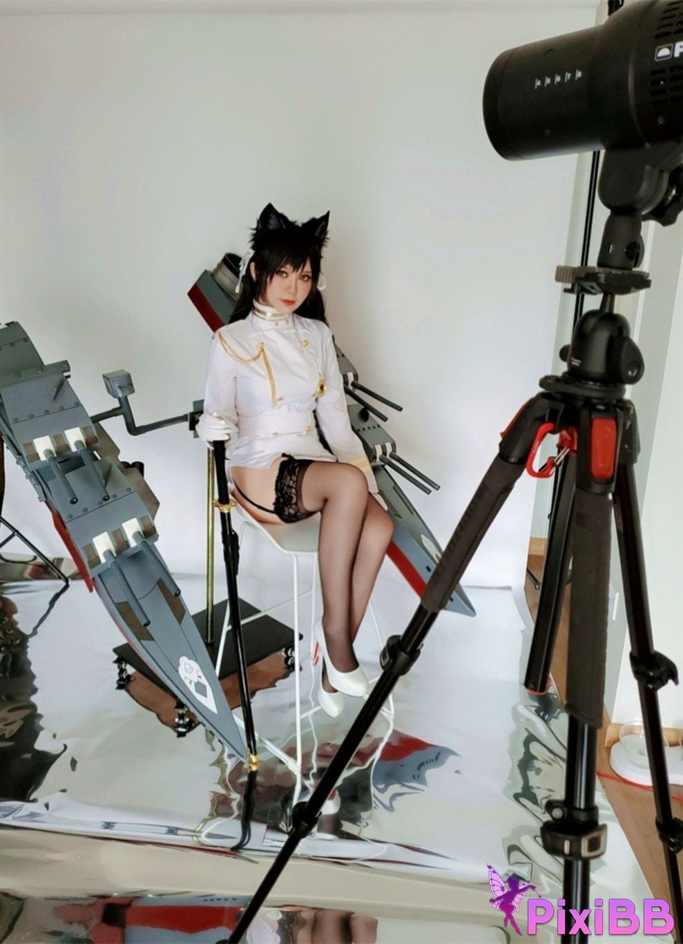 Cosplayer Half half son Atago PixiBB.COM 040