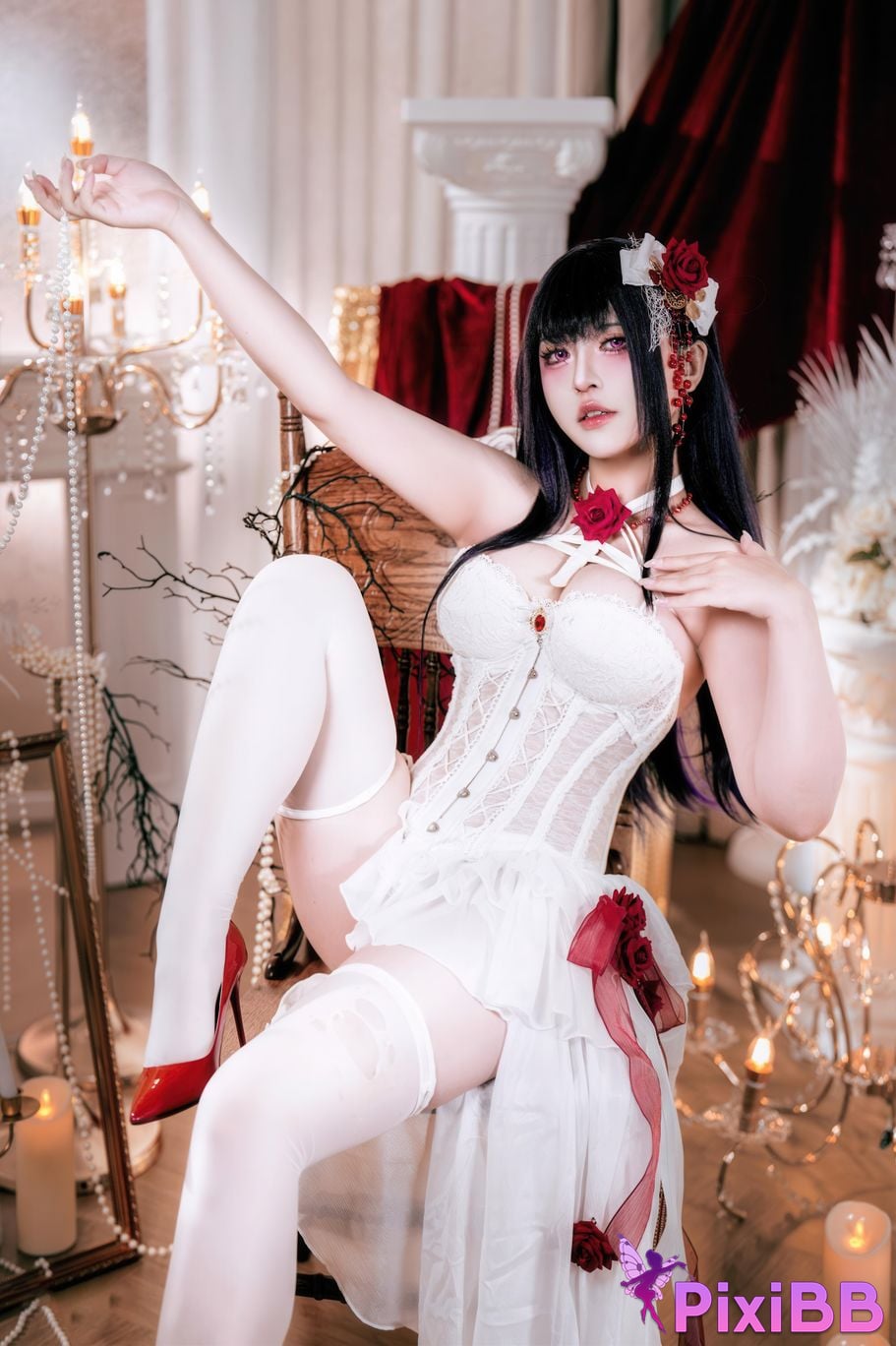 Cosplayer Half half son Nikke goddess of victory Mihara Bond Chain PixiBB.COM 003