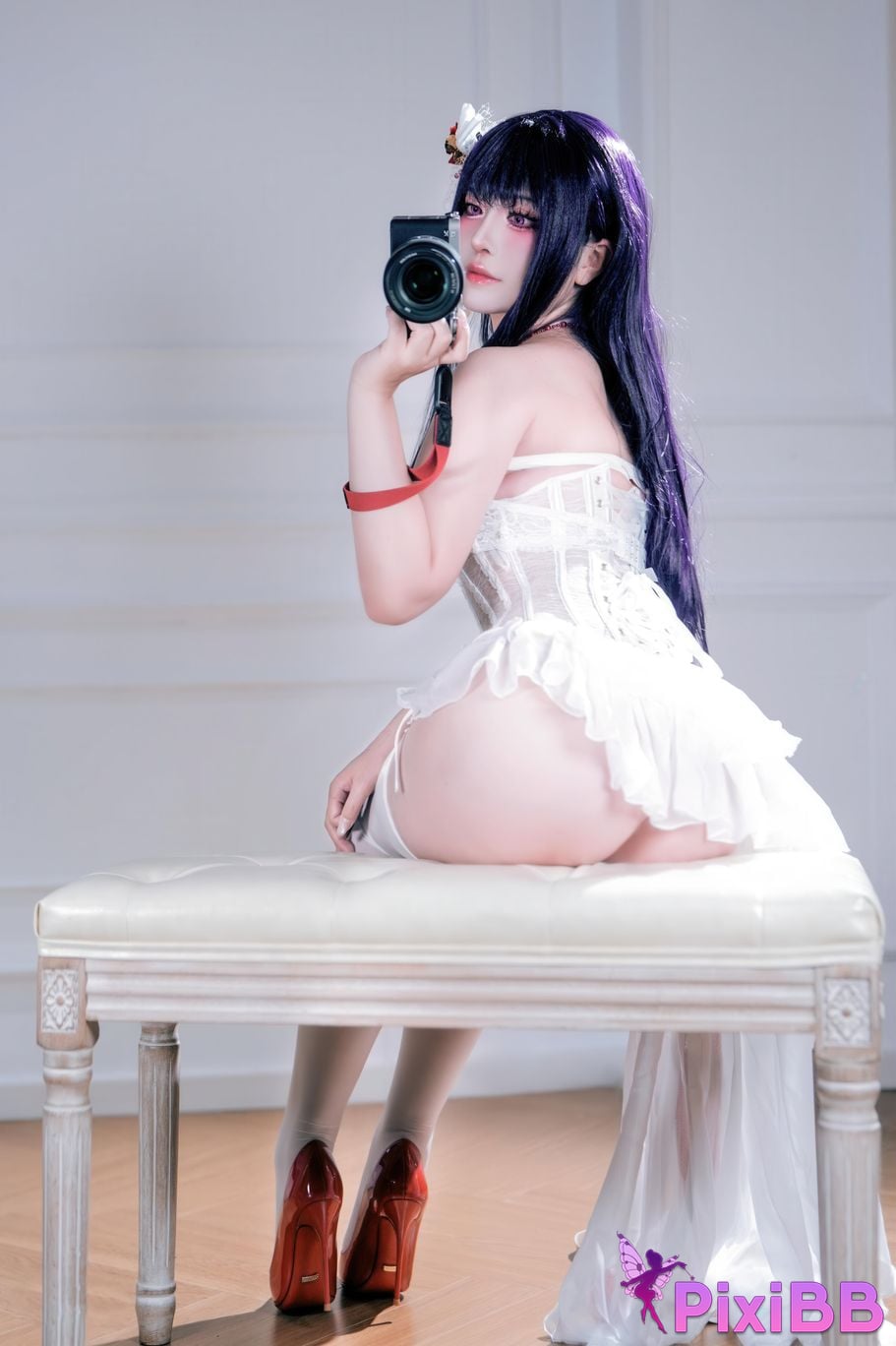 Cosplayer Half half son Nikke goddess of victory Mihara Bond Chain PixiBB.COM 012